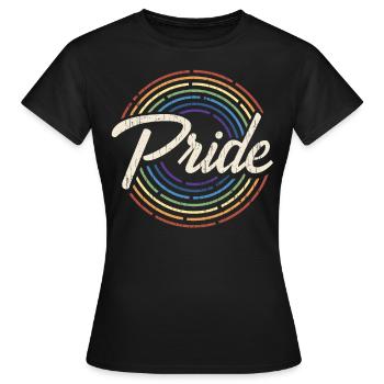 lgbtq pride month 2021- pride Rainbow - T-shirt Femme - noir - Devant - AI Model Female 172 dark (172cm)