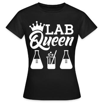 labor accessories - Lab queen - T-shirt Femme - noir - Devant - AI Model Female 172 dark (172cm)