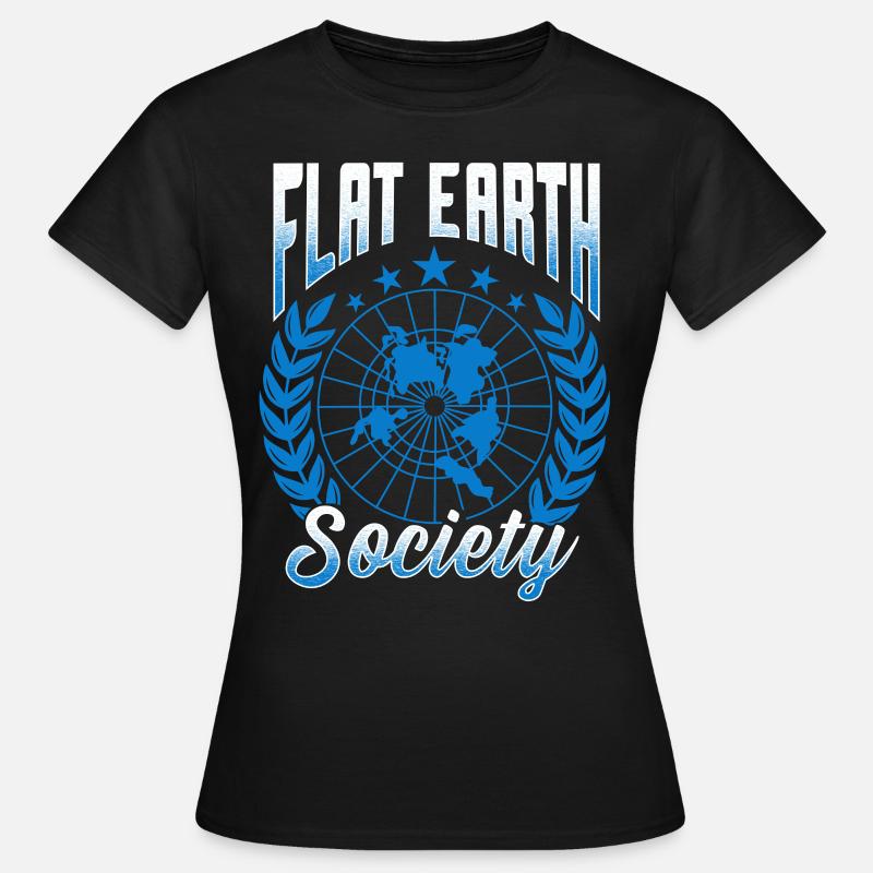 flat earth global lockdown the conspiracy - Frauen T-Shirt - Schwarz