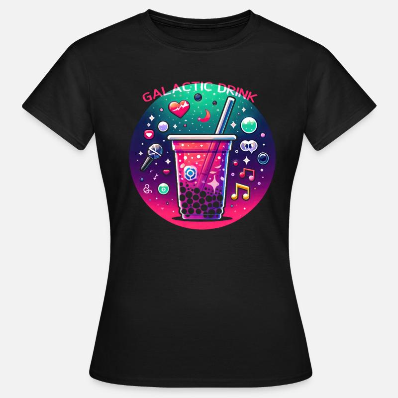 Galactic Boba Delight - Women's T-Shirt - black
