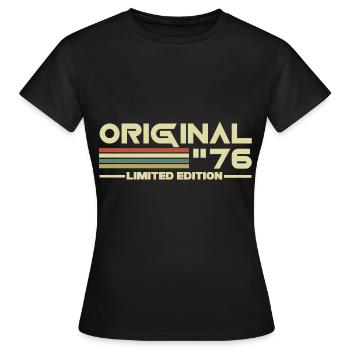 1976 - T-shirt Femme - noir - Devant - AI Model Female 172 dark (172cm)