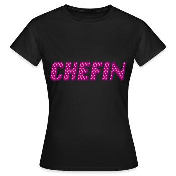 Chefin | Der weibliche Chef - Frauen T-Shirt - Schwarz - Vorne - AI Model Female 172 dark (172cm)