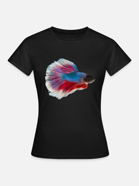 Poissons de combat siamois Poissons d'aquarium Kafi - T-shirt Femme - noir