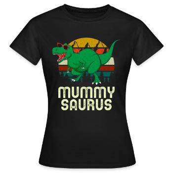 Mummy Saurus Rex Mummy Dinosaur Mummysaurus - Women's T-Shirt - black - Front - AI Model Female 172 dark (172cm)