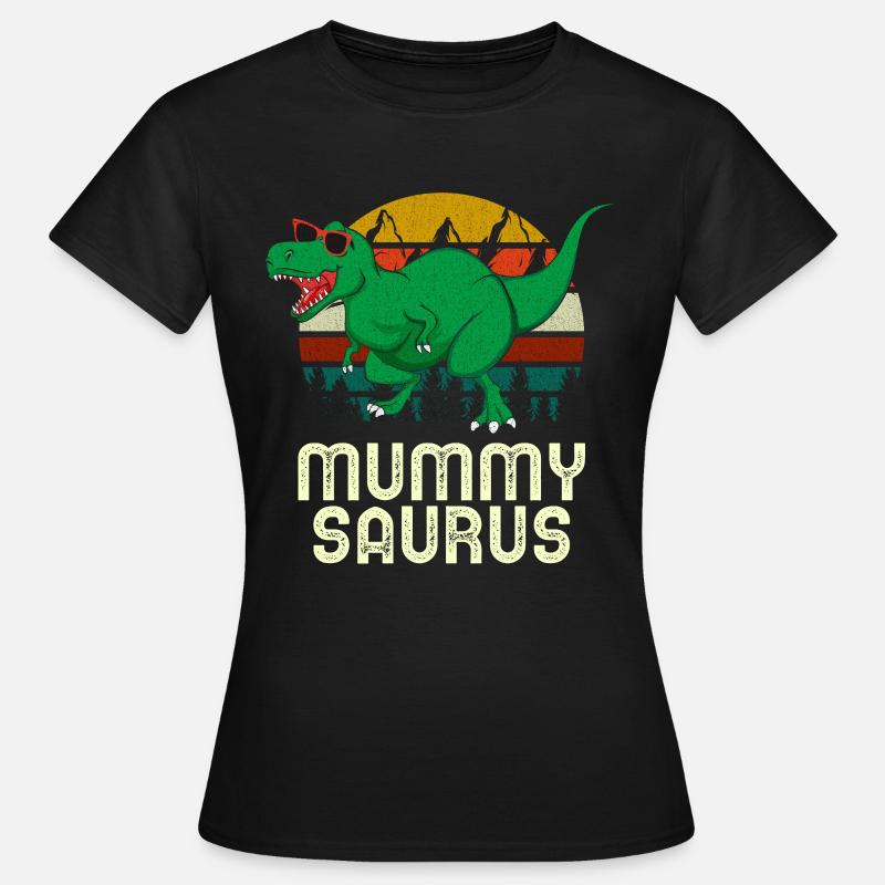 Mummy Saurus Rex Mummy Dinosaur Mummysaurus - Women's T-Shirt - black