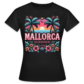Majorque - T-shirt Femme - noir - Devant - AI Model Female 172 dark (172cm)