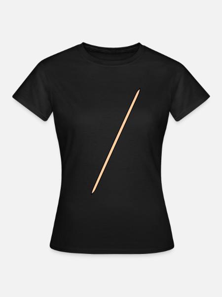 Zahnstocher - Frauen T-Shirt - Schwarz