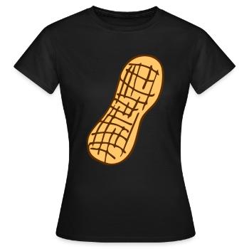 Peanut Peanut Shell - Women's T-Shirt - black - Front - AI Model Female 172 dark (172cm)