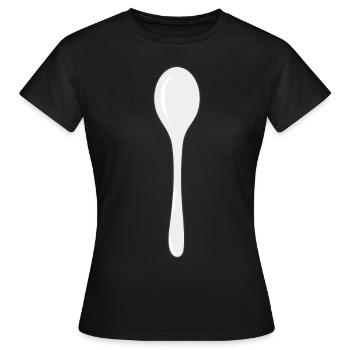 spoon - Women's T-Shirt - black - Front - AI Model Female 172 dark (172cm)