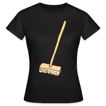 balai - T-shirt Femme - noir - Devant - AI Model Female 172 dark (172cm)