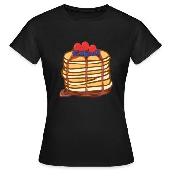 Crêpes - Baies - Crêpes - T-shirt Femme - noir - Devant - AI Model Female 172 dark (172cm)