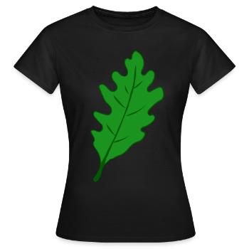 Chêne - Feuille de chêne - T-shirt Femme - noir - Devant - AI Model Female 172 dark (172cm)