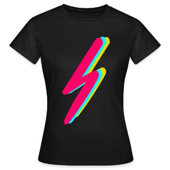 Blitz - Frauen T-Shirt - Schwarz - Vorne - AI Model Female 172 dark (172cm)