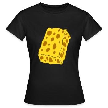 éponge - T-shirt Femme - noir - Devant - AI Model Female 172 dark (172cm)