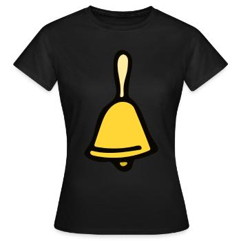 Glocke - Frauen T-Shirt - Schwarz - Vorne - AI Model Female 172 dark (172cm)