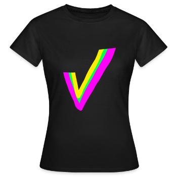 Haken Symbol - Frauen T-Shirt - Schwarz - Vorne - AI Model Female 172 dark (172cm)