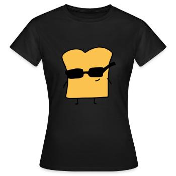 Toast - Women's T-Shirt - black - Front - AI Model Female 172 dark (172cm)