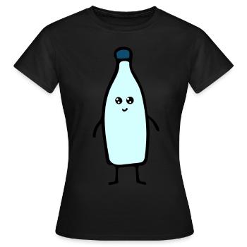 Flacon - T-shirt Femme - noir - Devant - AI Model Female 172 dark (172cm)