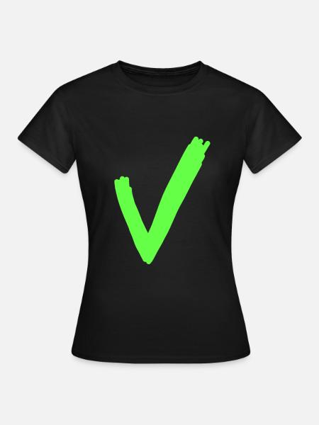 Häkchen - Frauen T-Shirt - Schwarz