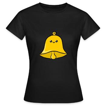 Glocke - Frauen T-Shirt - Schwarz - Vorne - AI Model Female 172 dark (172cm)