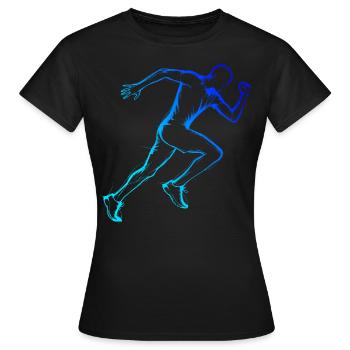 Course à pied Course à pied Fitness Hommes Femmes Course à pied - T-shirt Femme - noir - Devant - AI Model Female 172 dark (172cm)