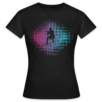 Cerf-volant - T-shirt Femme - noir - Devant - AI Model Female 172 dark (172cm)