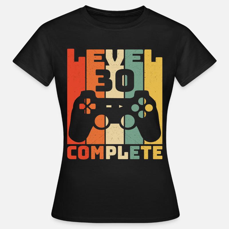 Level 30 Complete Birthday - Women's T-Shirt - black
