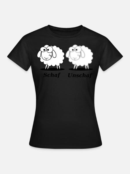 Schaf Unschaf lustiges - Frauen T-Shirt - 