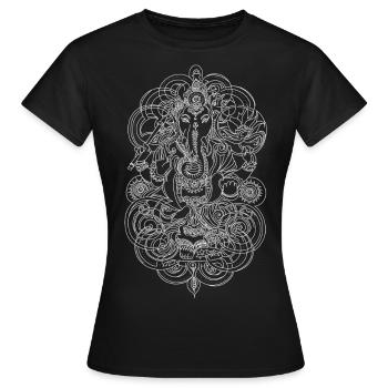 Ganesh - T-shirt Femme - noir - Devant - AI Model Female 172 dark (172cm)