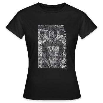 Ludens - BMTH Song Text - T-shirt Femme - noir - Devant - AI Model Female 172 dark (172cm)