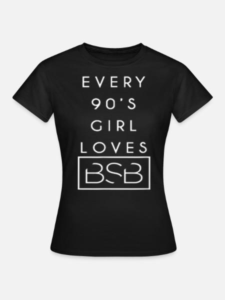 backstreet straight through my heart boys - Frauen T-Shirt - Schwarz