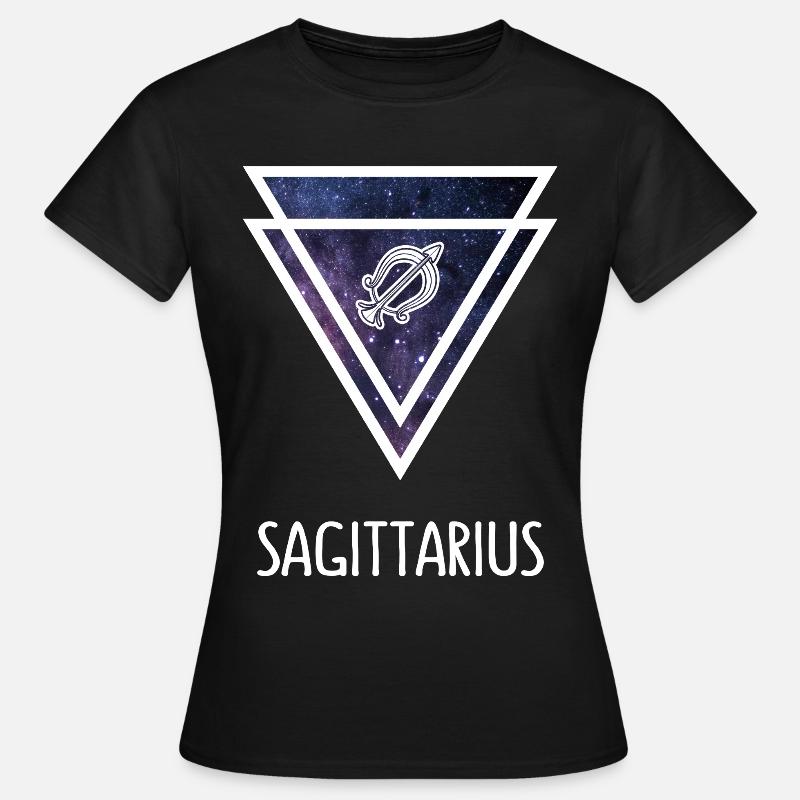 Sternzeichen Sagittarius - Frauen T-Shirt - Schwarz