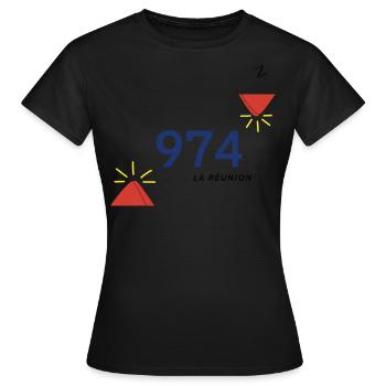 974 the meeting - Women's T-Shirt - black - Front - AI Model Female 172 dark (172cm)