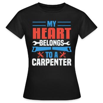Tischler Schreiner Geschenk - Frauen T-Shirt - Schwarz - Vorne - AI Model Female 172 dark (172cm)
