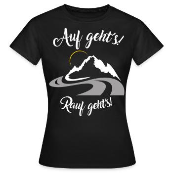 Motoradfahrer Geschenk mit Spruch - Frauen T-Shirt - Schwarz - Vorne - AI Model Female 172 dark (172cm)