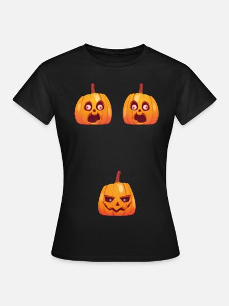 3 pumpkins - Women's T-Shirt - black