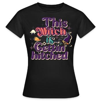 Baldige Braut in Hexenform - Unheimliche Verlobung - Frauen T-Shirt - Schwarz - Vorne - AI Model Female 172 dark (172cm)