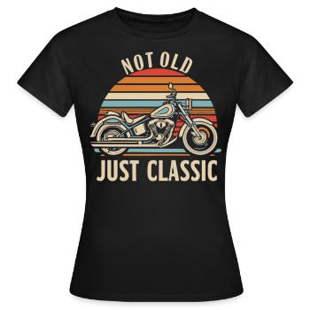 Classic Passion - Pour les motards intemporels - T-shirt Femme - noir - Devant - AI Model Female 172 dark (172cm)
