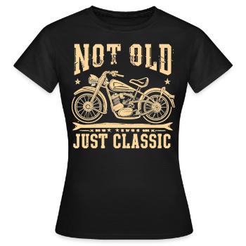 Classic Passion - Pour les motards intemporels - T-shirt Femme - noir - Devant - AI Model Female 172 dark (172cm)