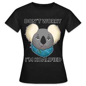 Ne vous inquiétez pas, je suis fusionnée ! - T-shirt Femme - noir - Devant - AI Model Female 172 dark (172cm)