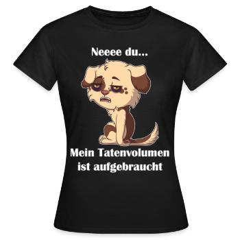 Non, vous... Mon volume d’actes a été épuisé - T-shirt Femme - noir - Devant - AI Model Female 172 dark (172cm)
