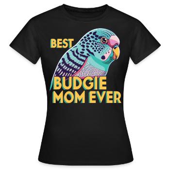 Dédié aux mamans perruches - T-shirt Femme - noir - Devant - AI Model Female 172 dark (172cm)