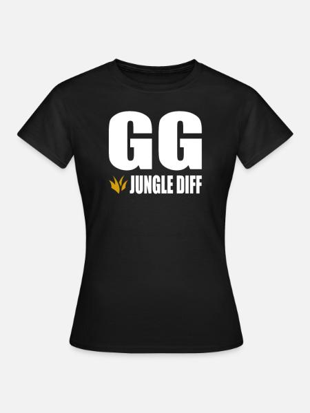 GG Jungle Diff Gamer Gaming - Frauen T-Shirt - Schwarz