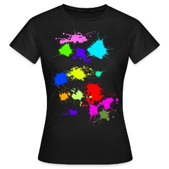 taches - T-shirt Femme - noir - Devant - AI Model Female 172 dark (172cm)