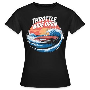 Speedboat Action Shirt - Women's T-Shirt - black - Front - AI Model Female 172 dark (172cm)
