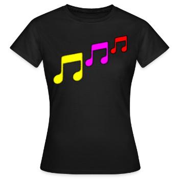 musique - T-shirt Femme - noir - Devant - AI Model Female 172 dark (172cm)
