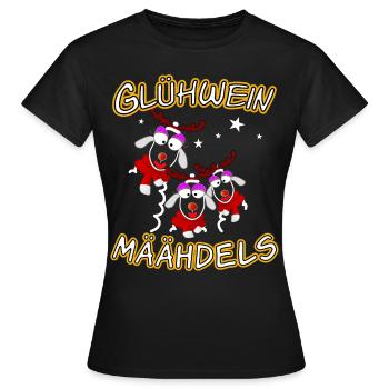 Glühwein Mädels - Frauen T-Shirt - Schwarz - Vorne - AI Model Female 172 dark (172cm)