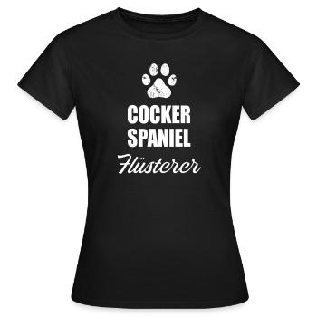 SPANIEL - Frauen T-Shirt - Schwarz - Vorne - AI Model Female 172 dark (172cm)