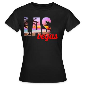 las vegas - T-shirt Femme - noir - Devant - AI Model Female 172 dark (172cm)
