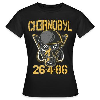 3.6 Roentgen pas terrible, pas terrible Tchernobyl - T-shirt Femme - noir - Devant - AI Model Female 172 dark (172cm)
